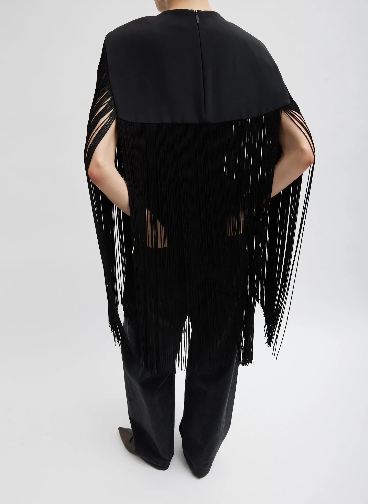 4-Ply Silk Fringe Cape