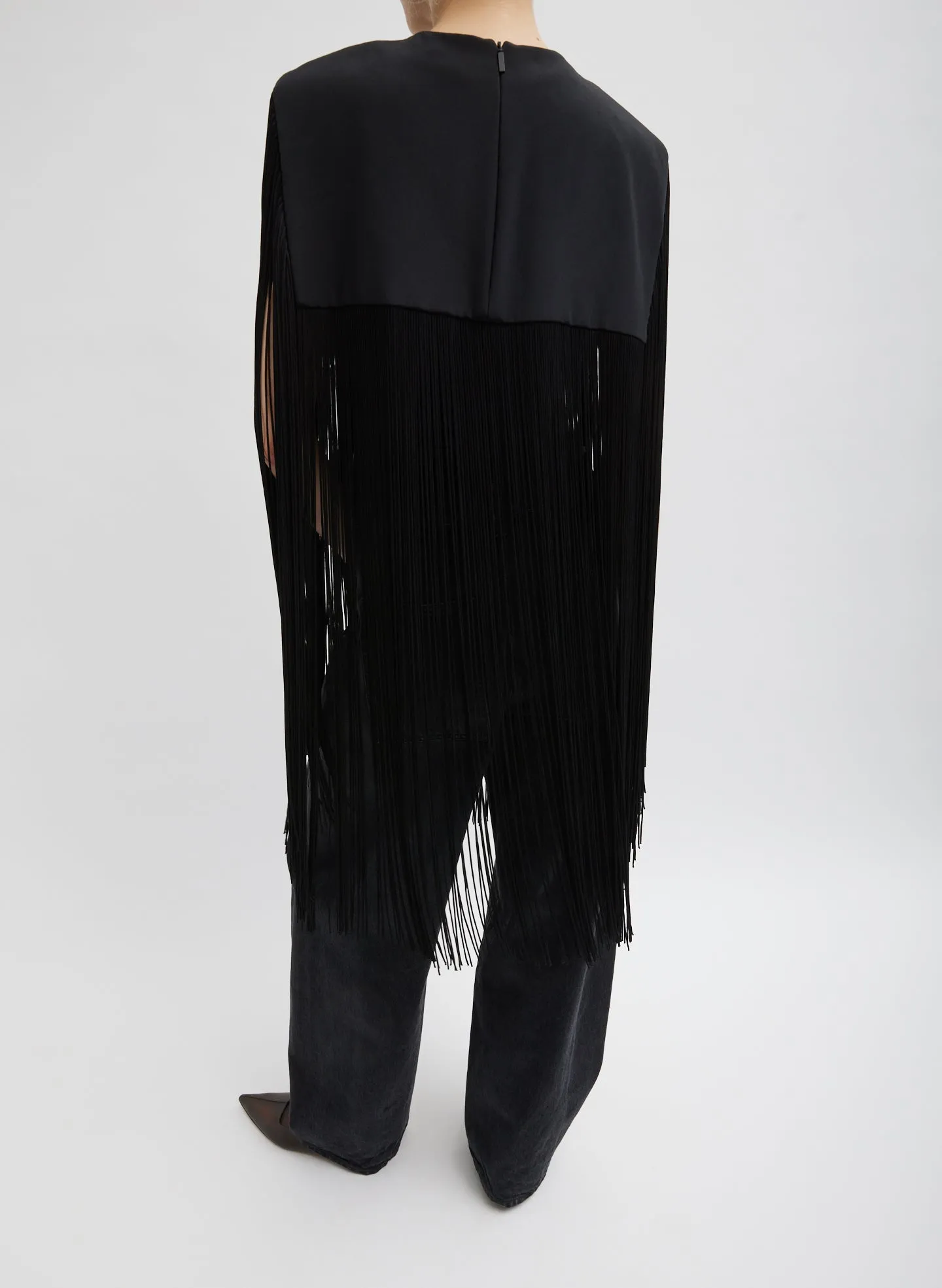 4-Ply Silk Fringe Cape