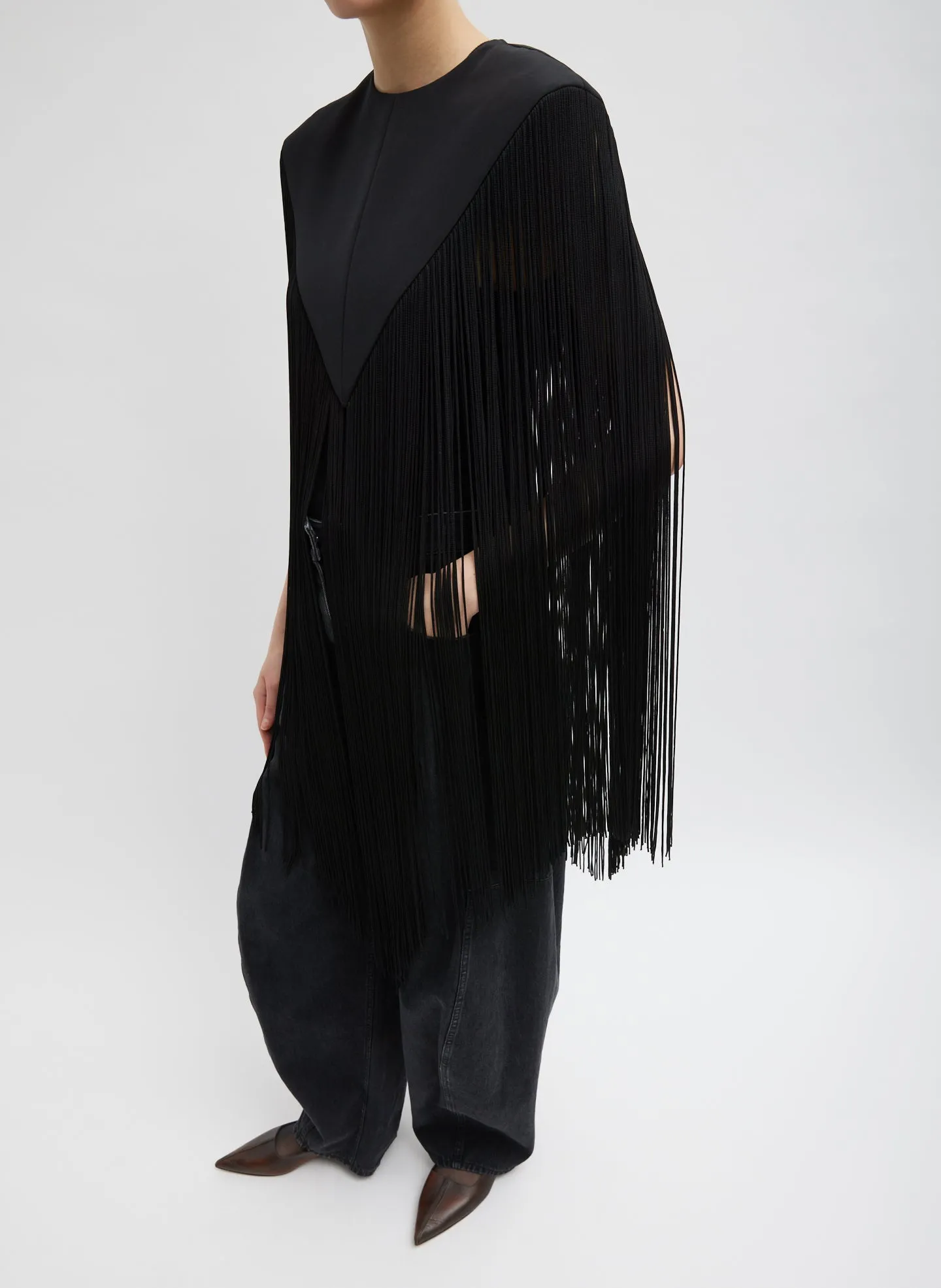 4-Ply Silk Fringe Cape