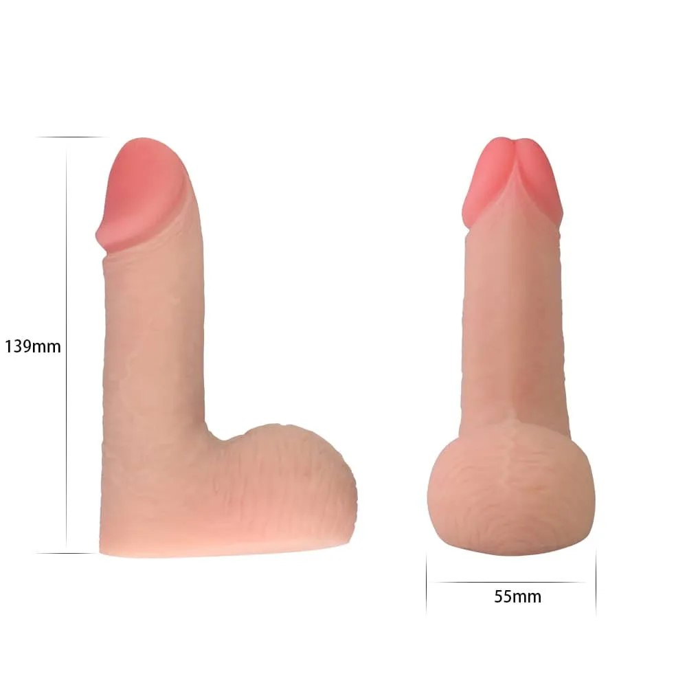 5.5" Skinlike Limpy Cock Soft Dildo