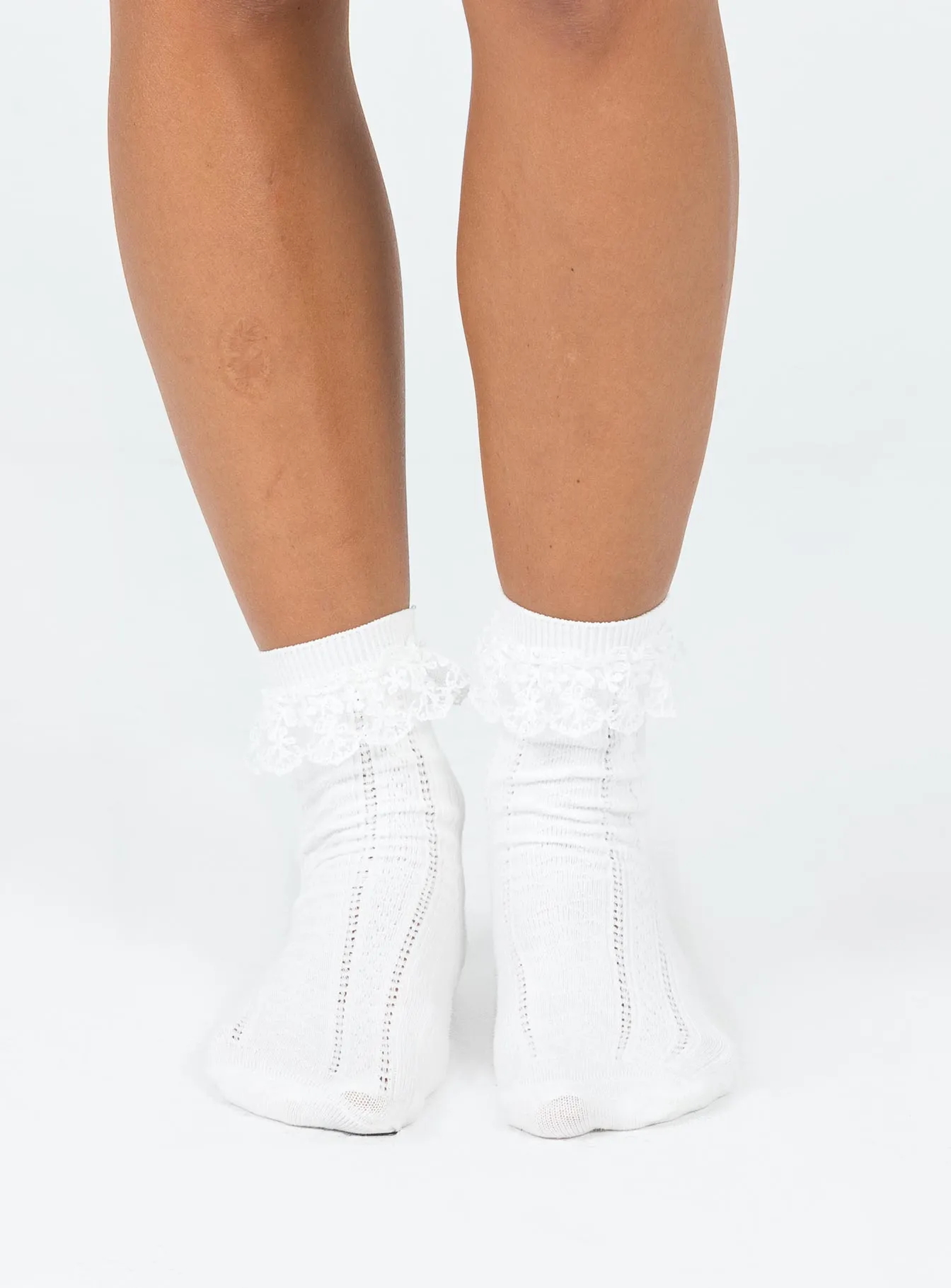 Ackie Socks White