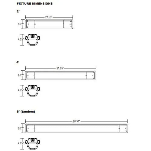 Advantage Environmental Lighting VT High Quality Vapor Tight Luminaire