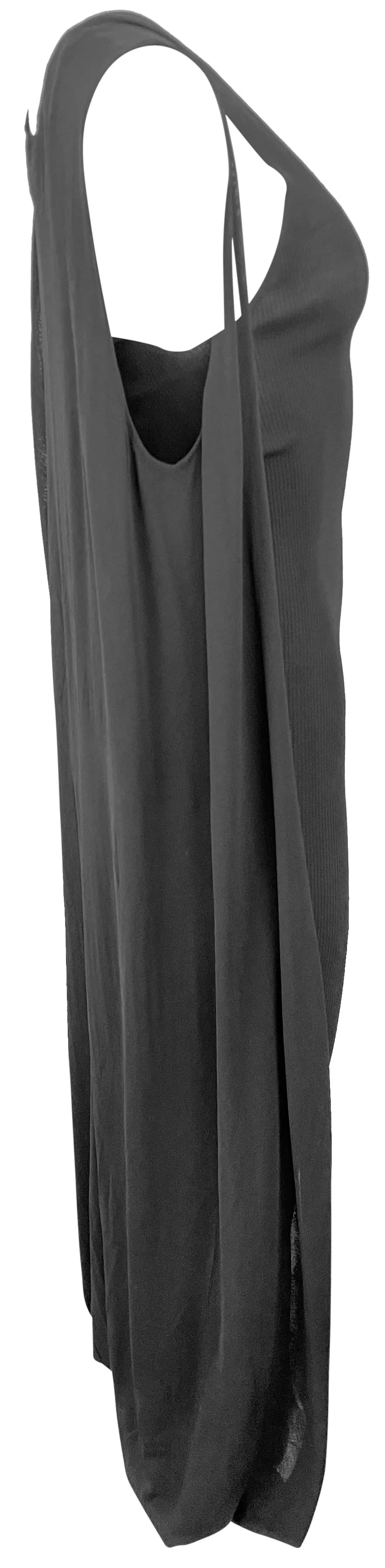 Altuzarra Rib-Knit Cape Dress in Black