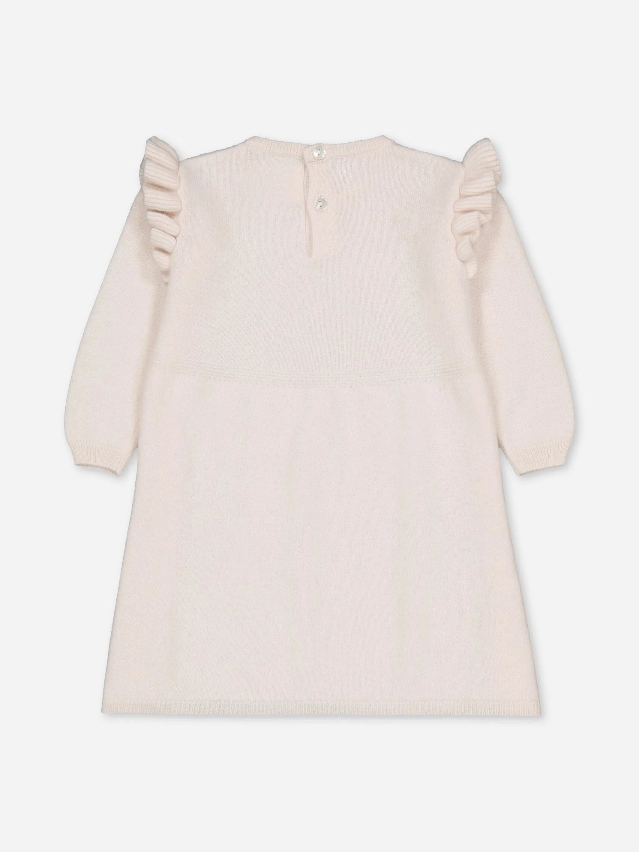 BABY RUFFLED DRESS IVORY