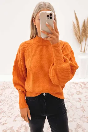 Bailey Knit Sweater Orange