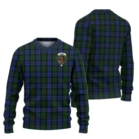 Baird Tartan Ugly Sweater with Family Crest