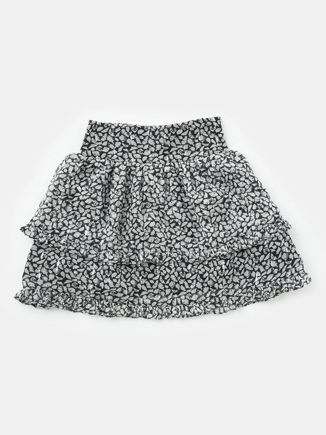 Becci Georgette Lurex Rara Skirt