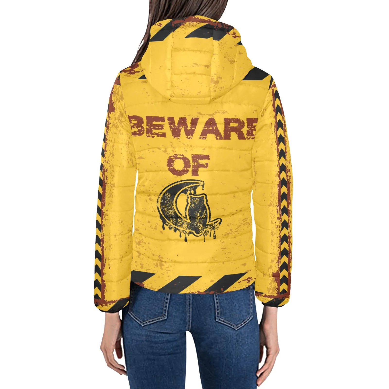 BEWARE Women's Padded Hooded Jacket