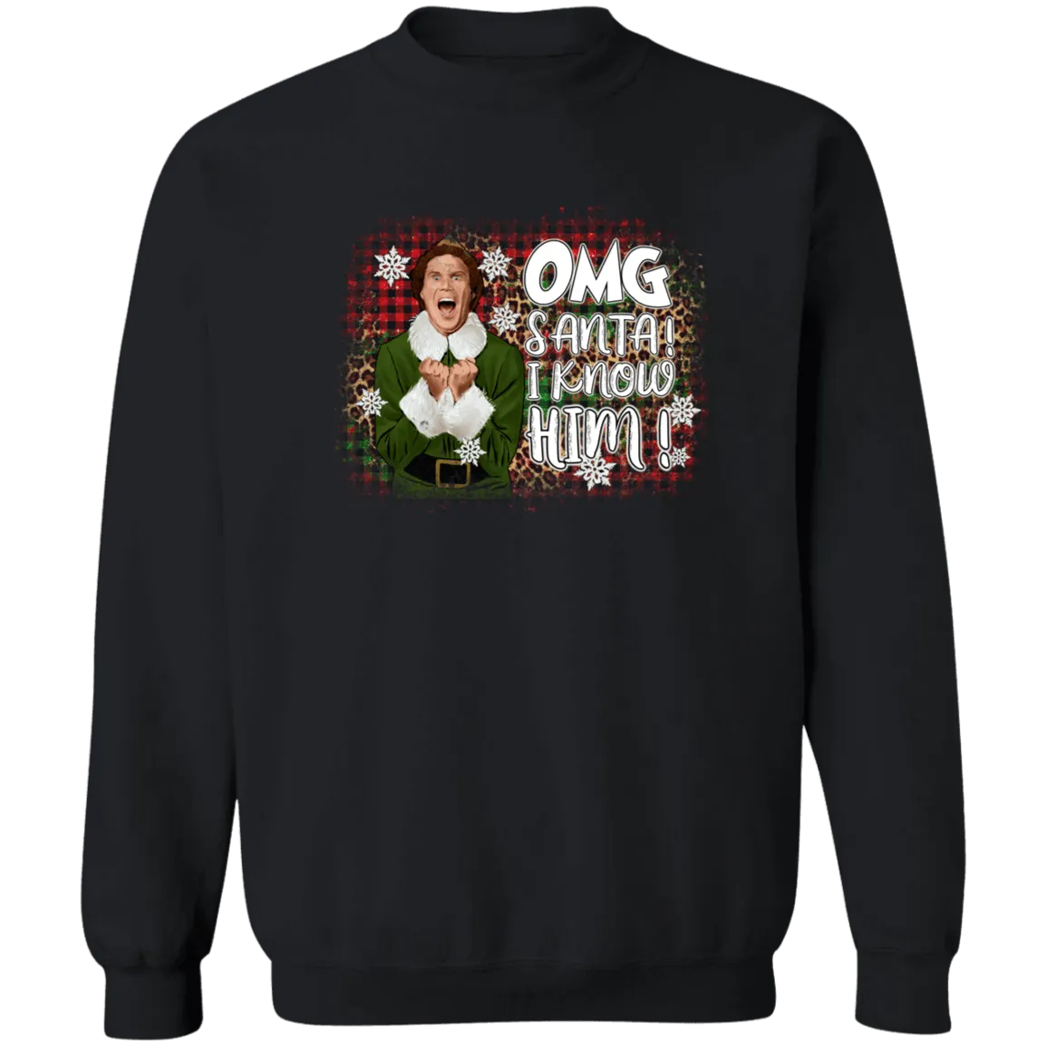 Buddy Elf Crewneck Pullover Sweatshirt