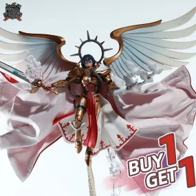 【BUY 1 GET 1】【IN STOCK】Custom cape set for Joytoy Warhammer 40000 Adepta Sororitas "Celestine" The Living Saint &  Geminae Superia 1/18