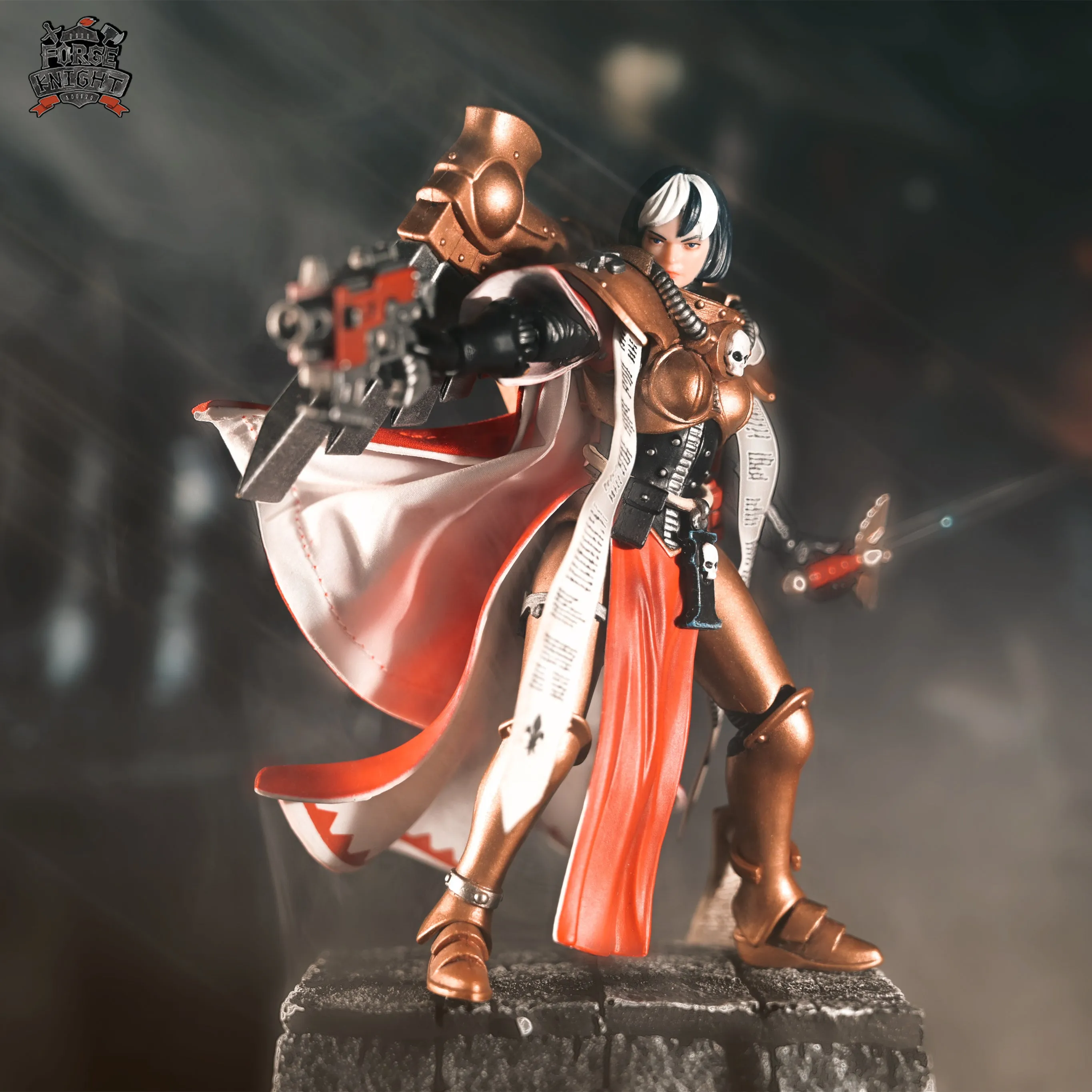 【BUY 1 GET 1】【IN STOCK】Custom cape set for Joytoy Warhammer 40000 Adepta Sororitas "Celestine" The Living Saint &  Geminae Superia 1/18