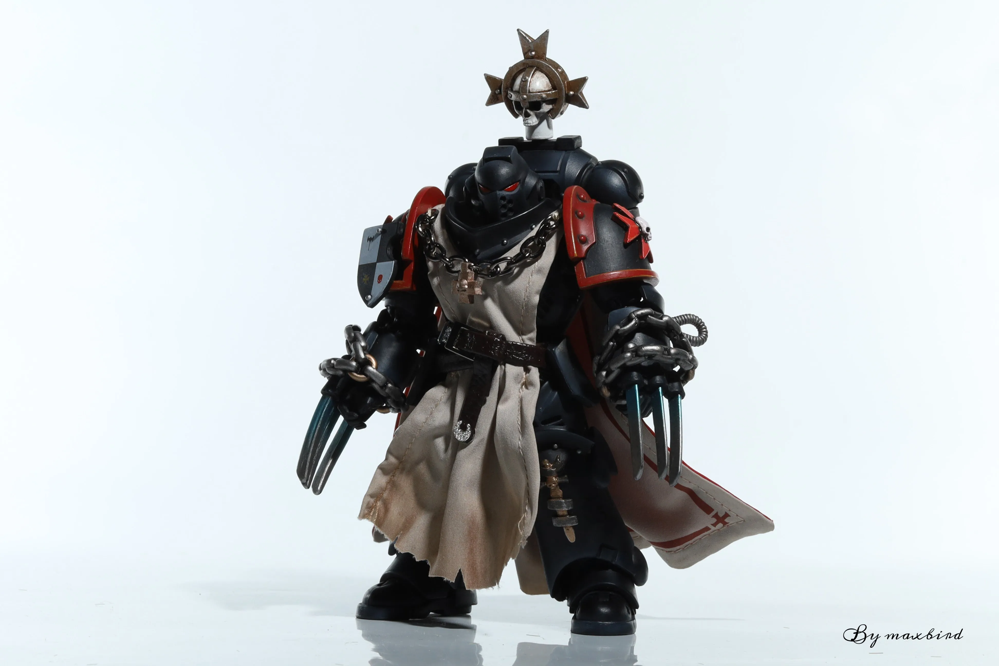 【BUY 1 GET 1】【READY FOR SHIP】Custom cape set for Joytoy Warhammer 40000 1/18 Black Templars series