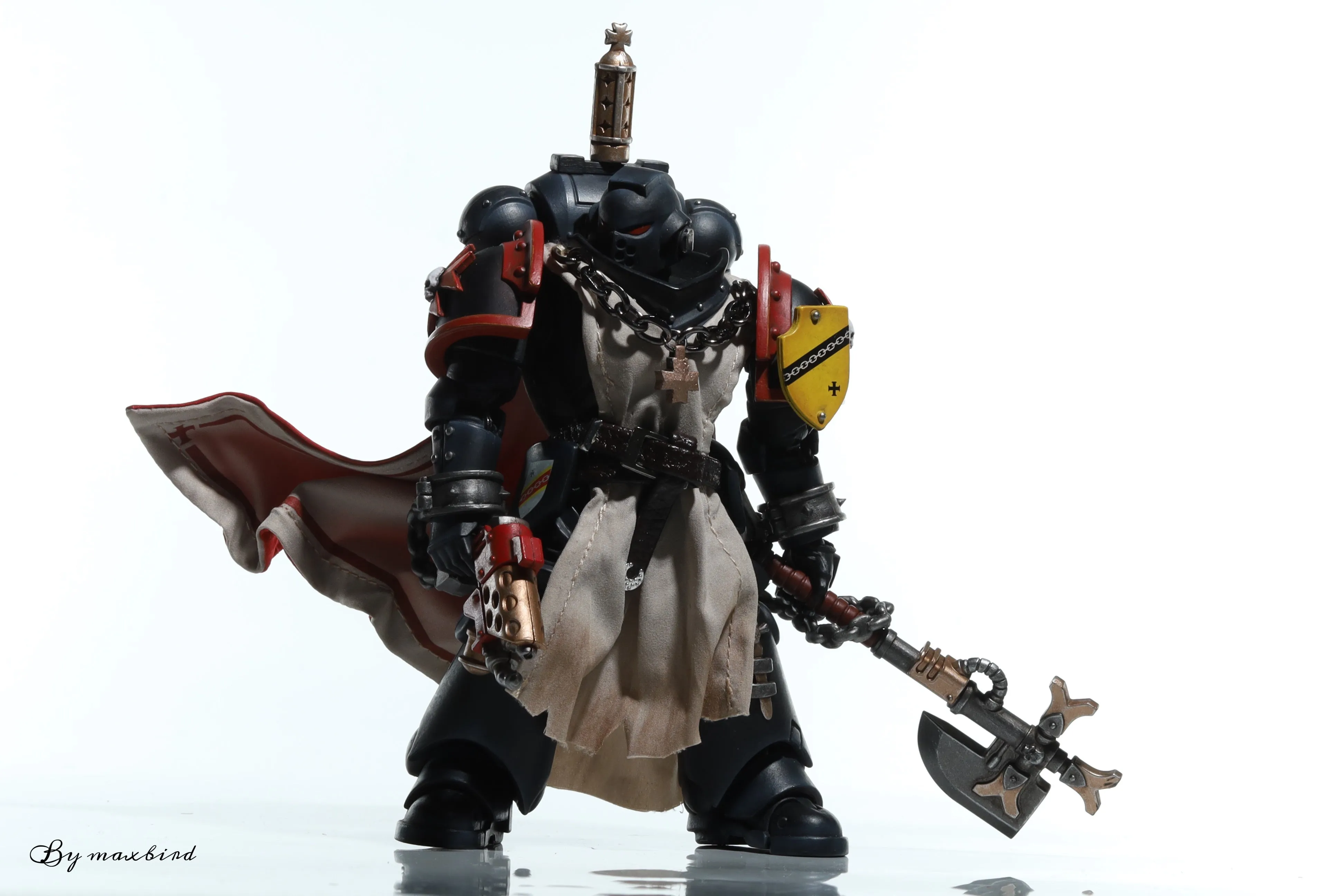 【BUY 1 GET 1】【READY FOR SHIP】Custom cape set for Joytoy Warhammer 40000 1/18 Black Templars series