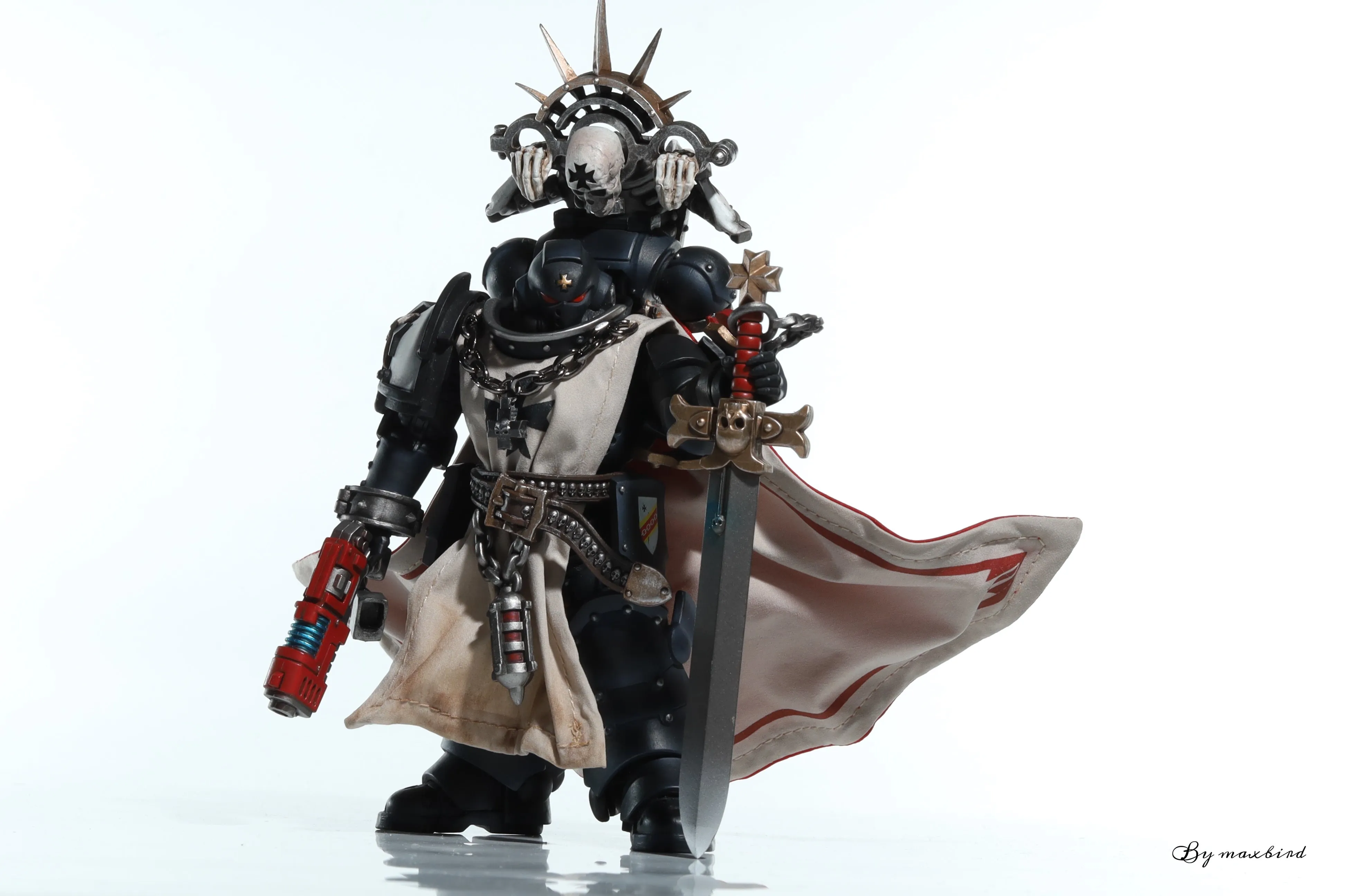 【BUY 1 GET 1】【READY FOR SHIP】Custom cape set for Joytoy Warhammer 40000 1/18 Black Templars series