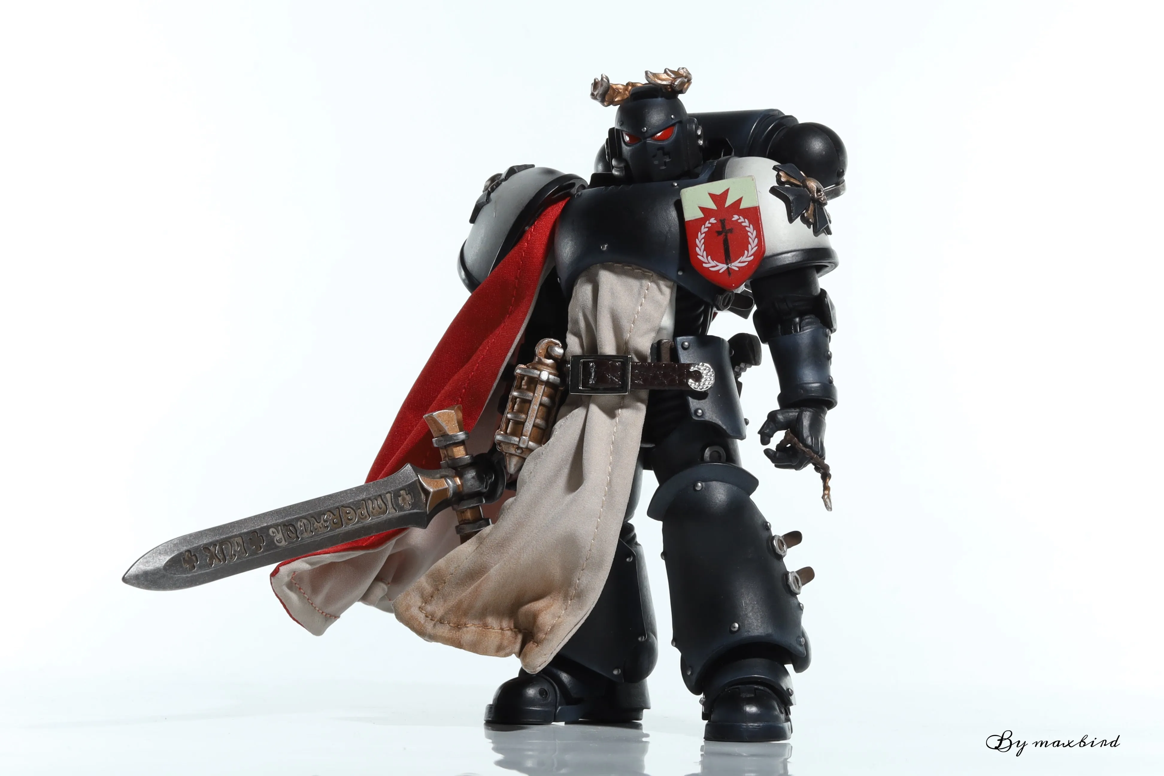 【BUY 1 GET 1】【READY FOR SHIP】Custom cape set for Joytoy Warhammer 40000 1/18 Black Templars series