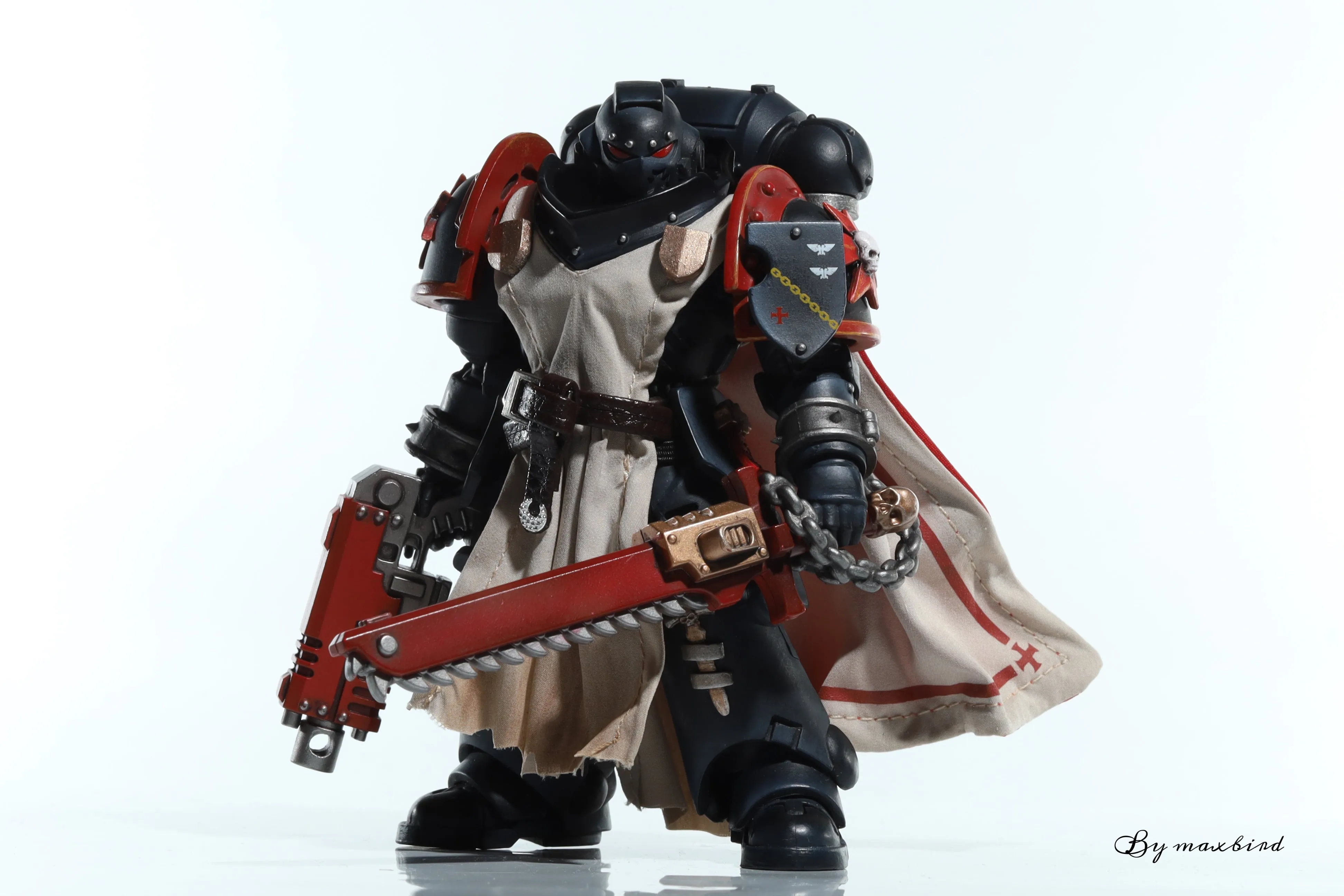 【BUY 1 GET 1】【READY FOR SHIP】Custom cape set for Joytoy Warhammer 40000 1/18 Black Templars series