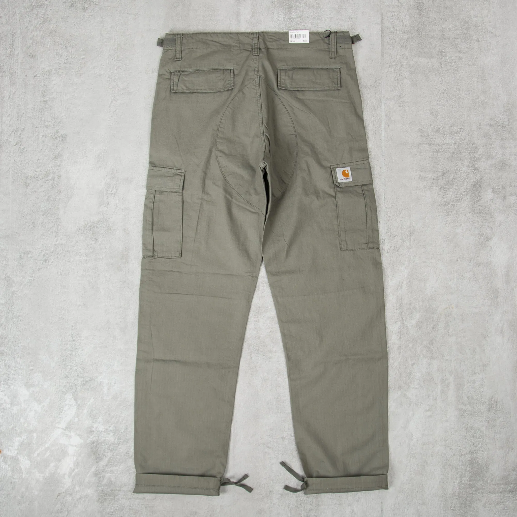 Carhartt WIP Aviation Cargo Pant - Smoke Green Rinsed