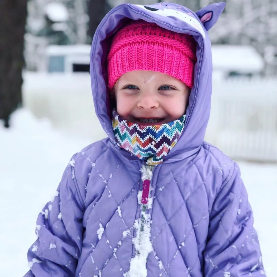 Child's Handmade Neck Warmer Crabs on Navy