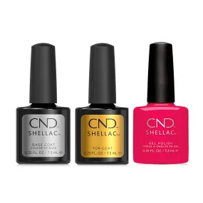 CND - Shellac Combo - Base, Top & Pink Leggings