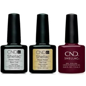 CND - Shellac Combo - Base, Top & Spike