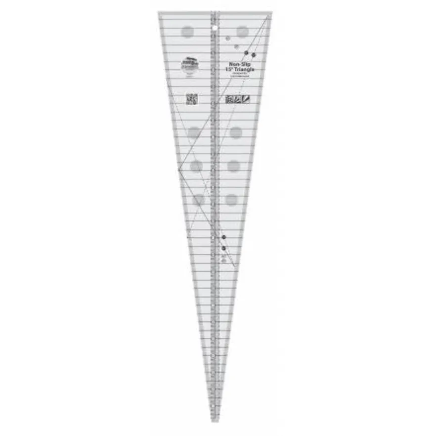 Creative Grids Non-Slip 15 ° Triangle Ruler