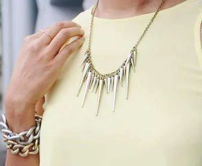 Dangling Icicles Necklace in Gold or Silver