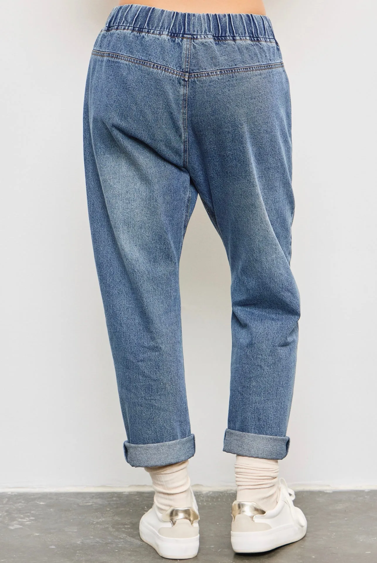 Denim Drawstring Pant