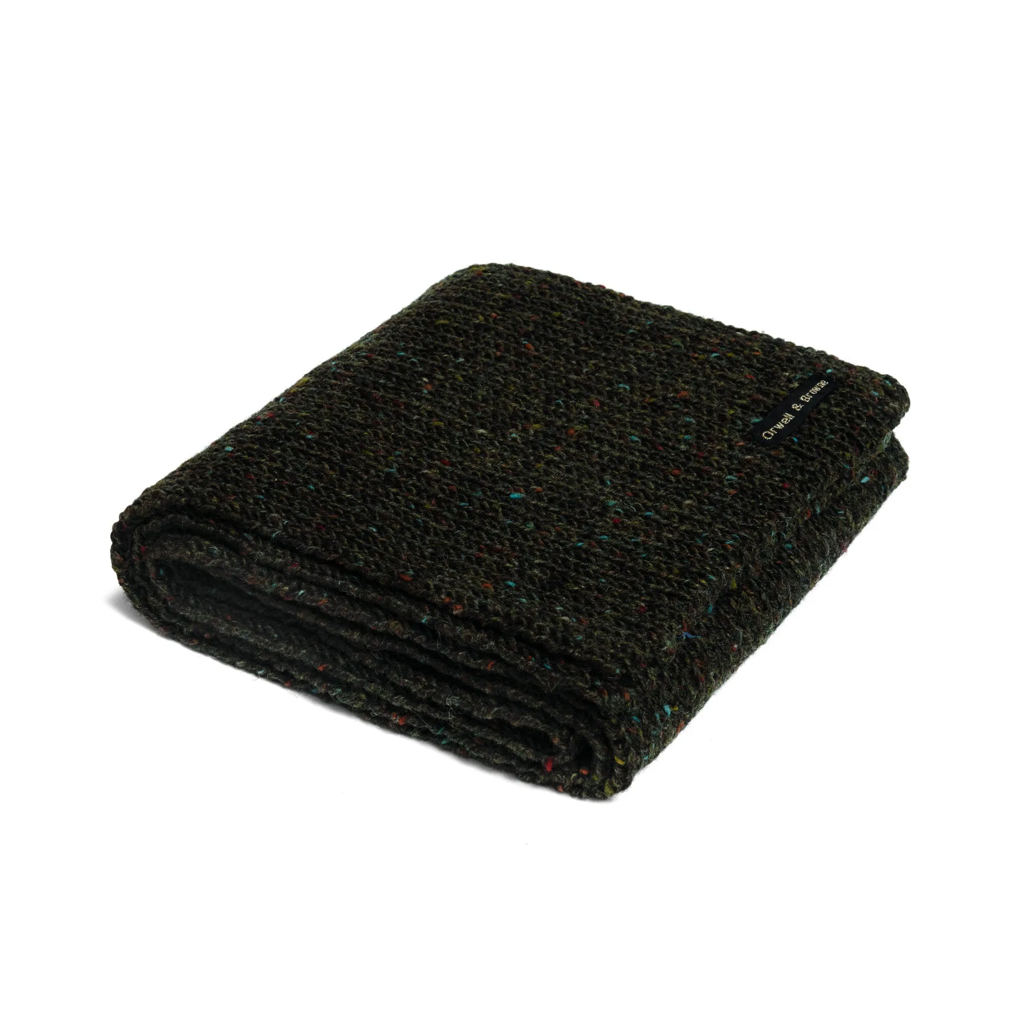 Donegal Tweed Wool Knit Scarf