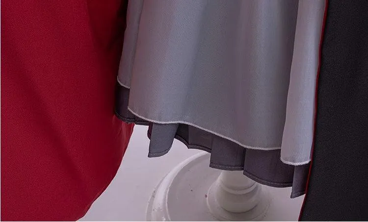 Elegant and classic school style dress for children fashionable Halloween cosplay girls' top skirt cape costume