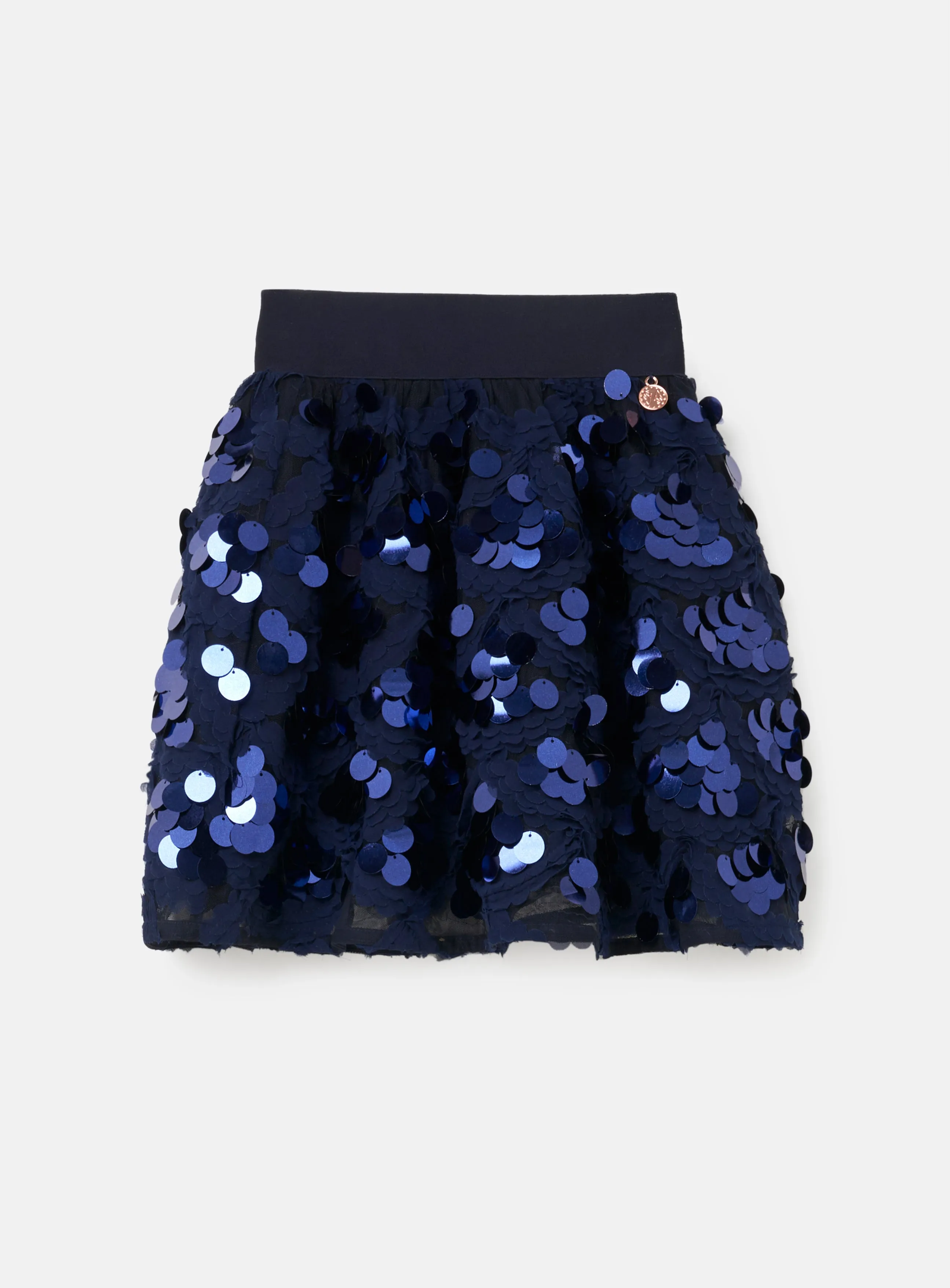 Ellie Navy Sequin Skirt