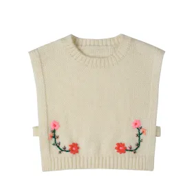 Embroidered Knit Vest