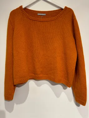 English Weather Burnt Orange Cashmere Sophie Sweater