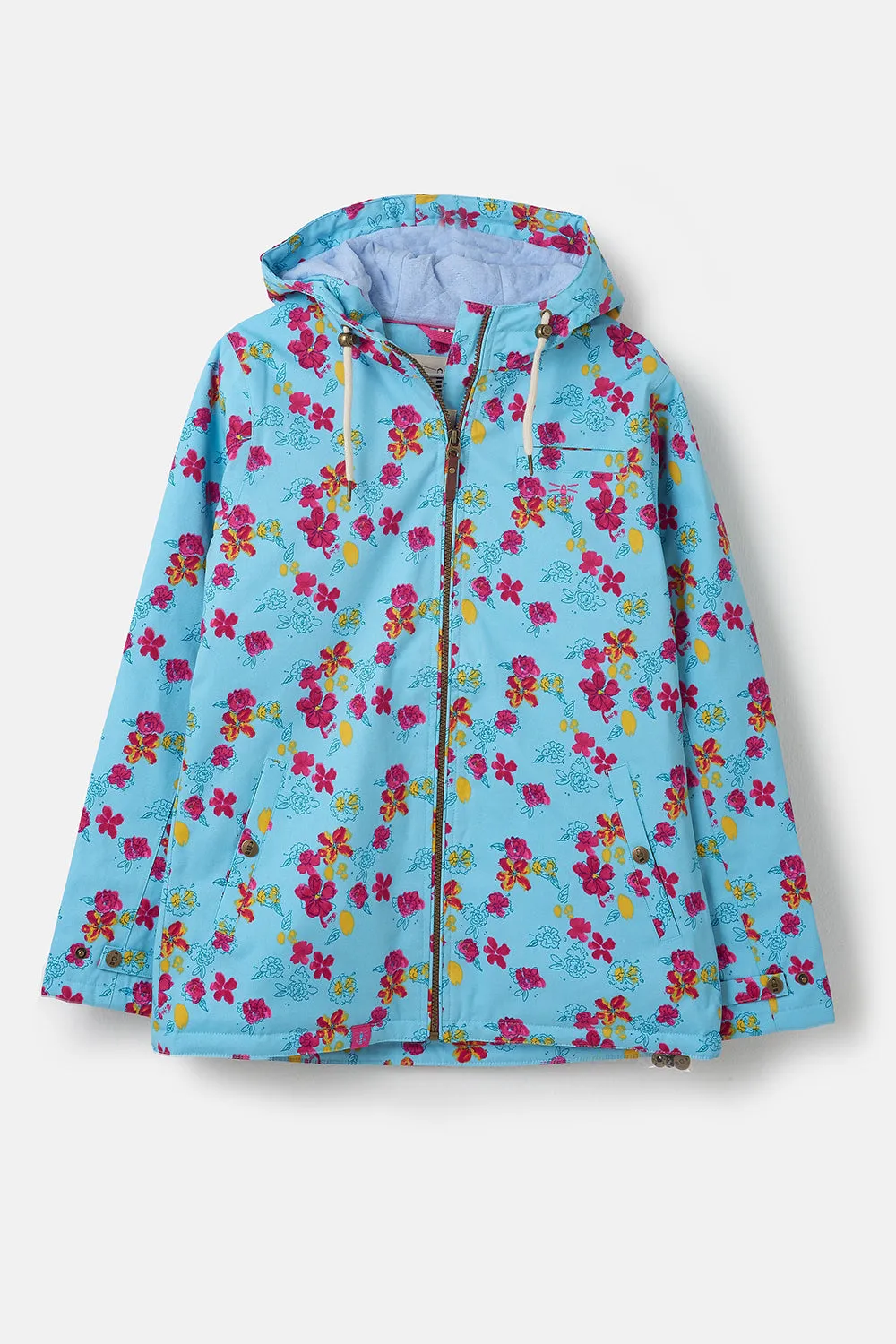 Faye Waterproof Coat - Aqua Haze Floral