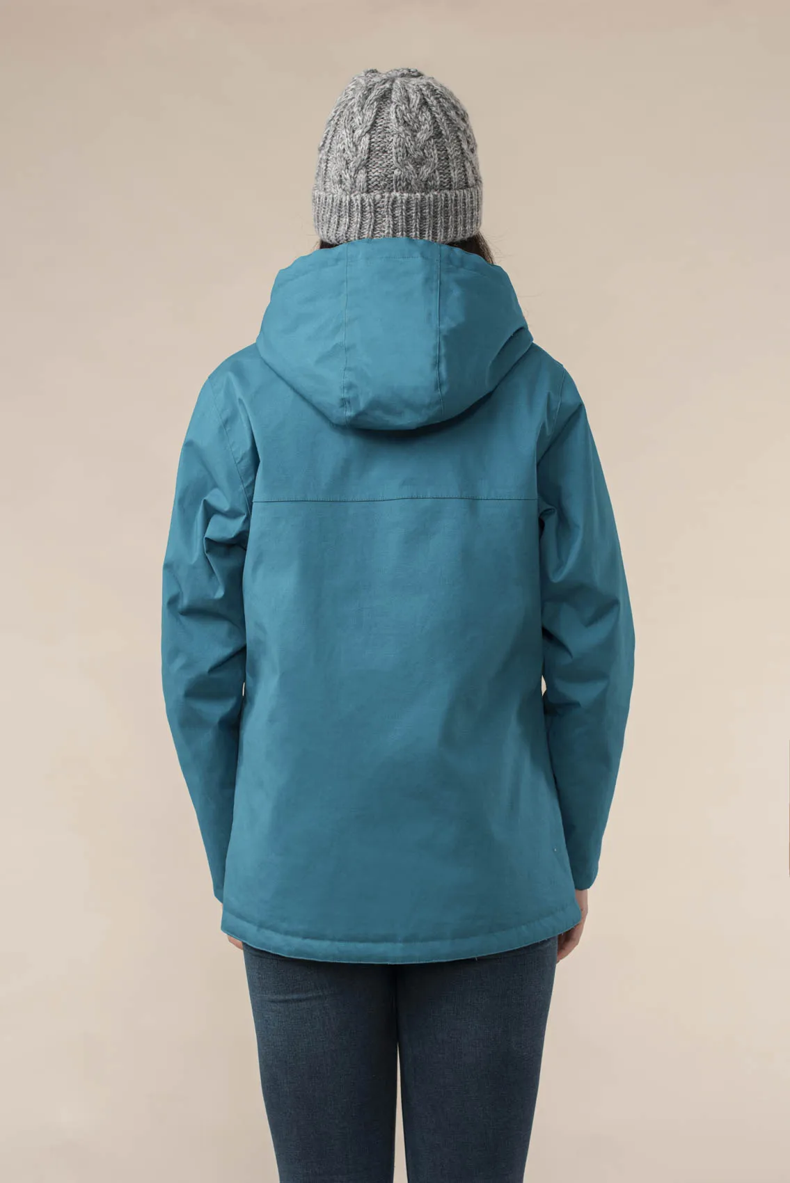 Faye Waterproof Coat - Aqua Haze Floral