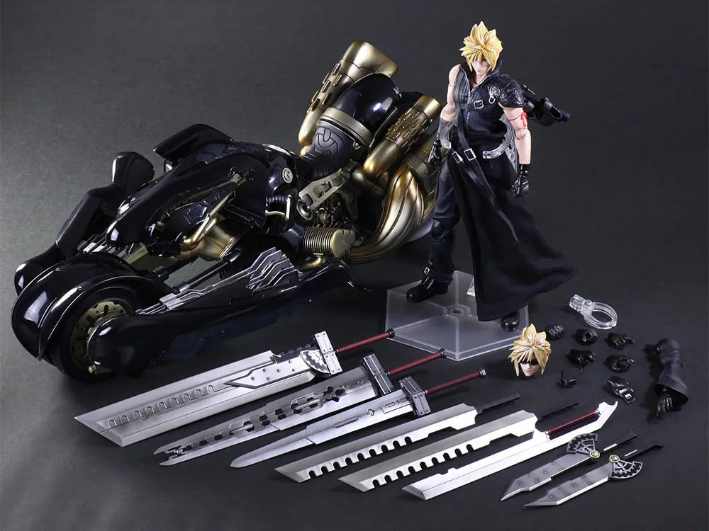 FF VII Advent Children Play Arts Kai: Cloud Strife & Fenrir - LIMITED