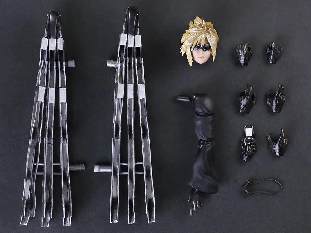 FF VII Advent Children Play Arts Kai: Cloud Strife & Fenrir - LIMITED