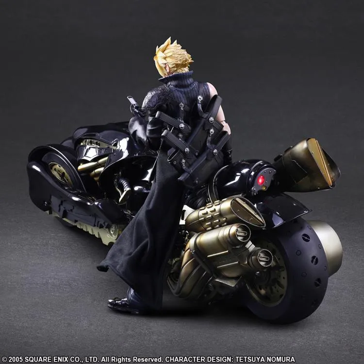 FF VII Advent Children Play Arts Kai: Cloud Strife & Fenrir - LIMITED