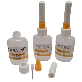 Fineline Slip/Underglaze Oval Bottle Applicator, 3 Pack - 18 ga Tip