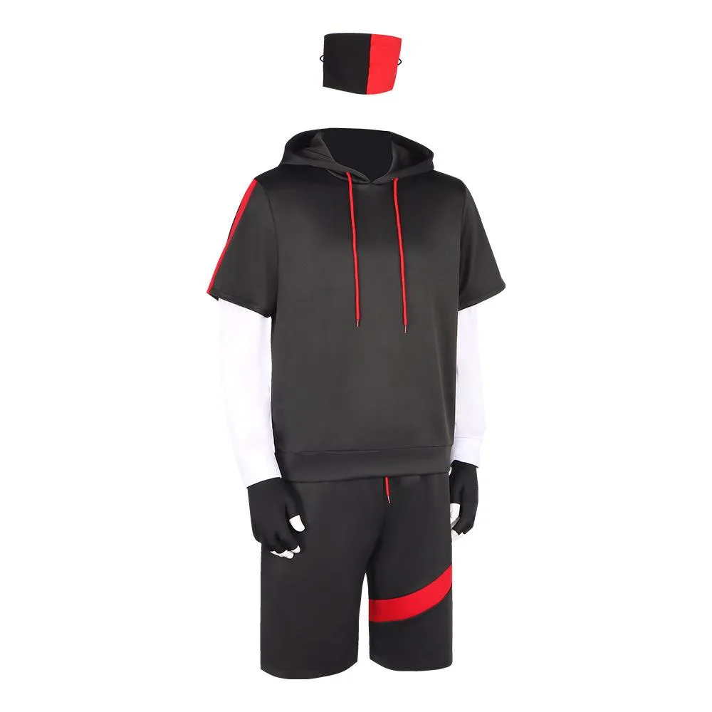 Fortnite Ikonik Bundle Game Adult Party Cosplay Costume Outfits Carnival Suit