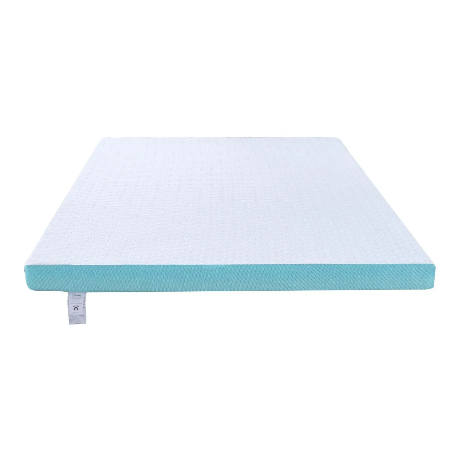 Gel Infused Dual Layer Mattress Topper 2-Inch, Non-Slip, Twin, GOMINIMO