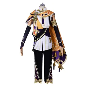 Genshin Impact Sethos Orange Outfit Party Carnival Halloween Cosplay Costume