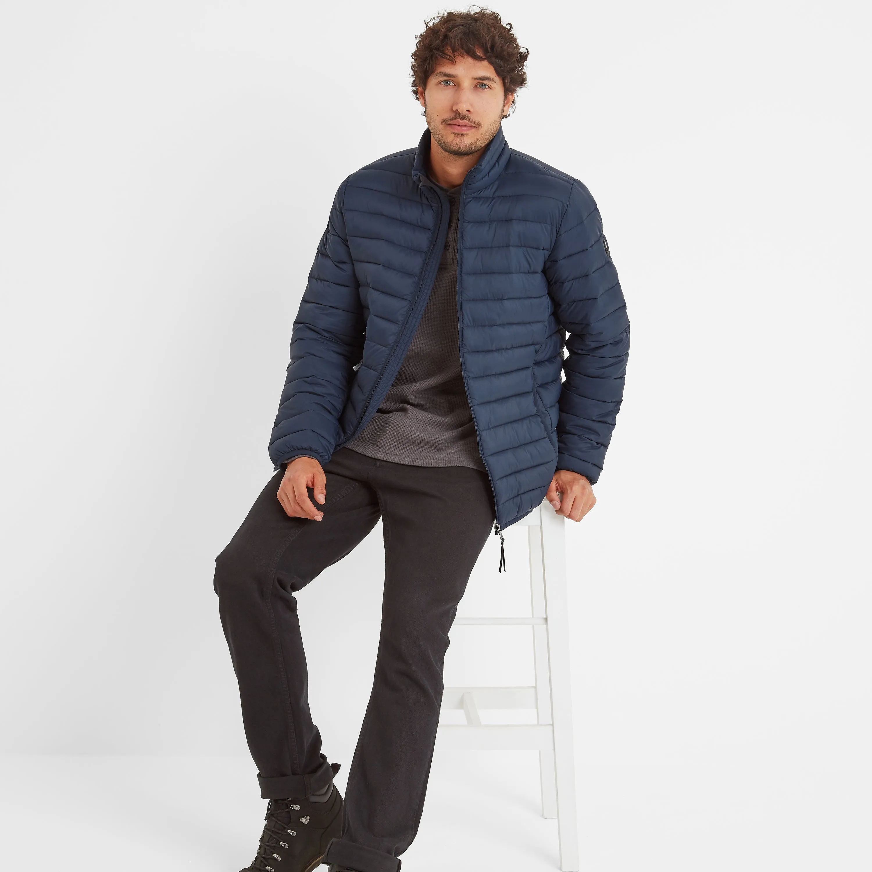 Gibson Mens Insulated Padded Jacket - Dark Indigo