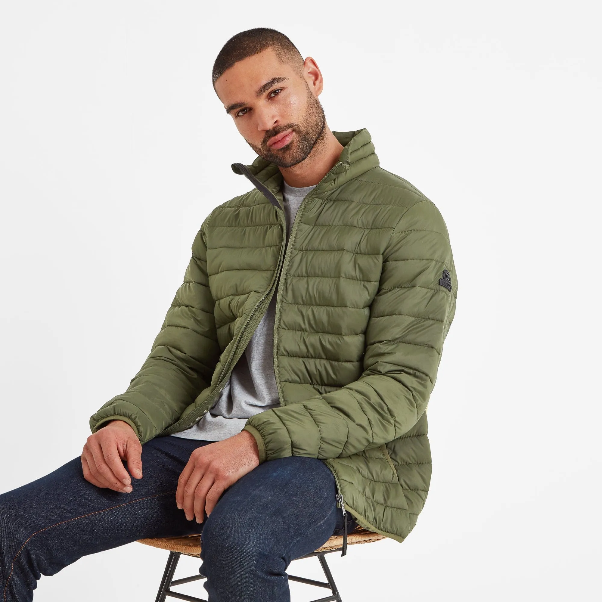 Gibson Mens Insulated Padded Jacket - Khaki