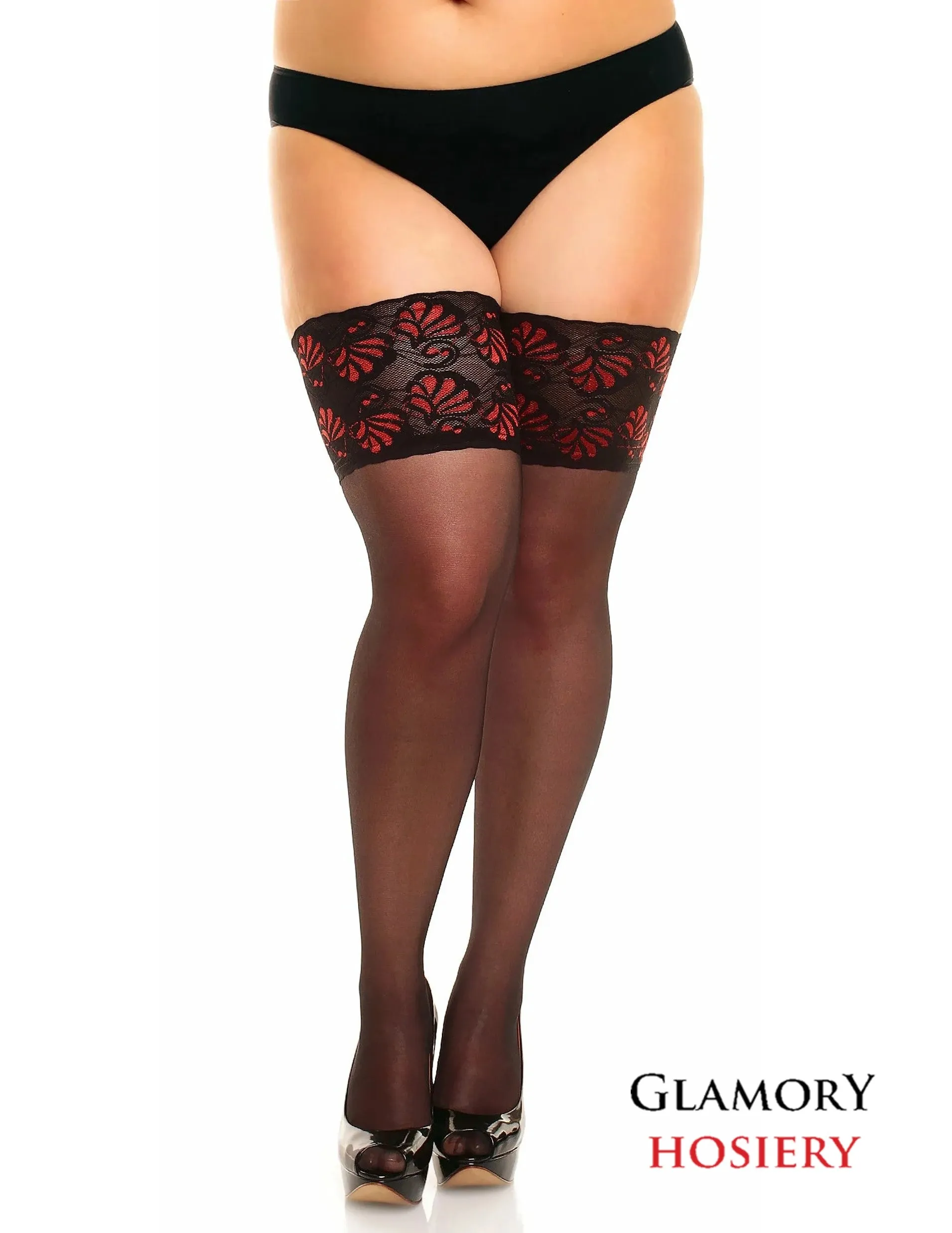 Glamory Curvy Plus Size Deluxe 20 Stay Ups 50111