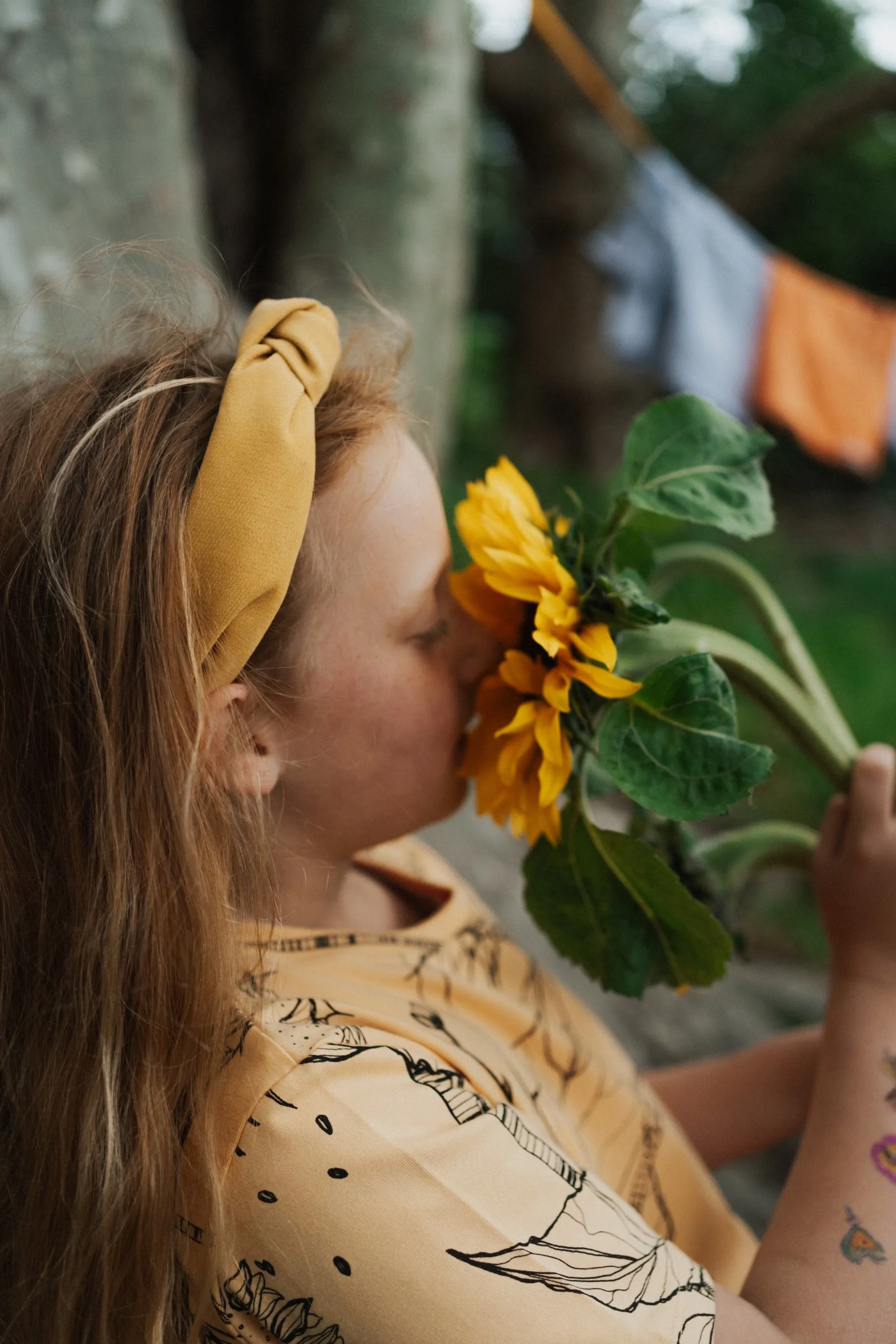 G.Nancy Anniversary Collection Sunflowers Short Sleeve PJs - Ochre