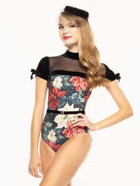 Grace Leotard Poinsettias Kids RTW