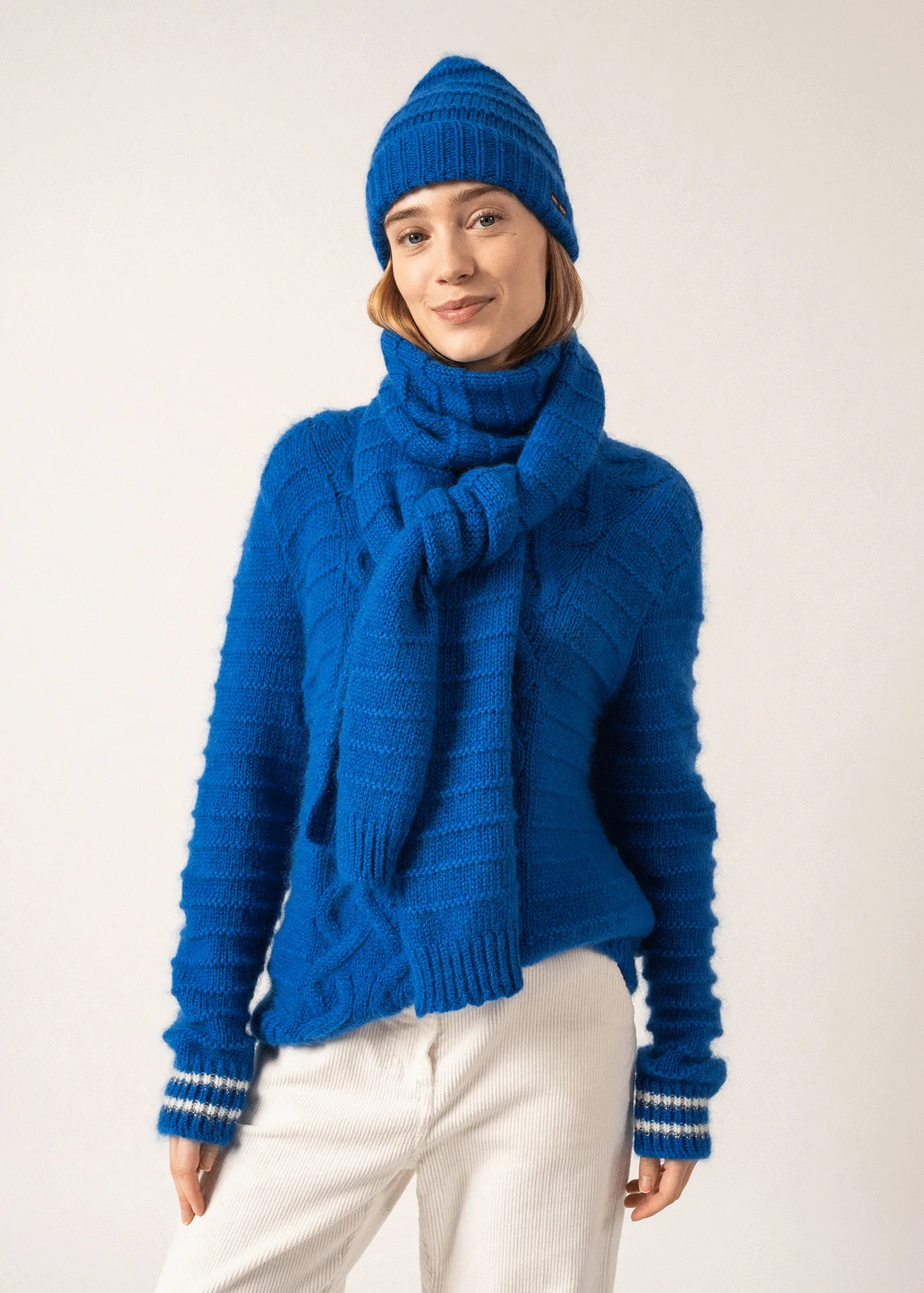 Grisons Mohair Scarf - in structured jersey (GITANE)