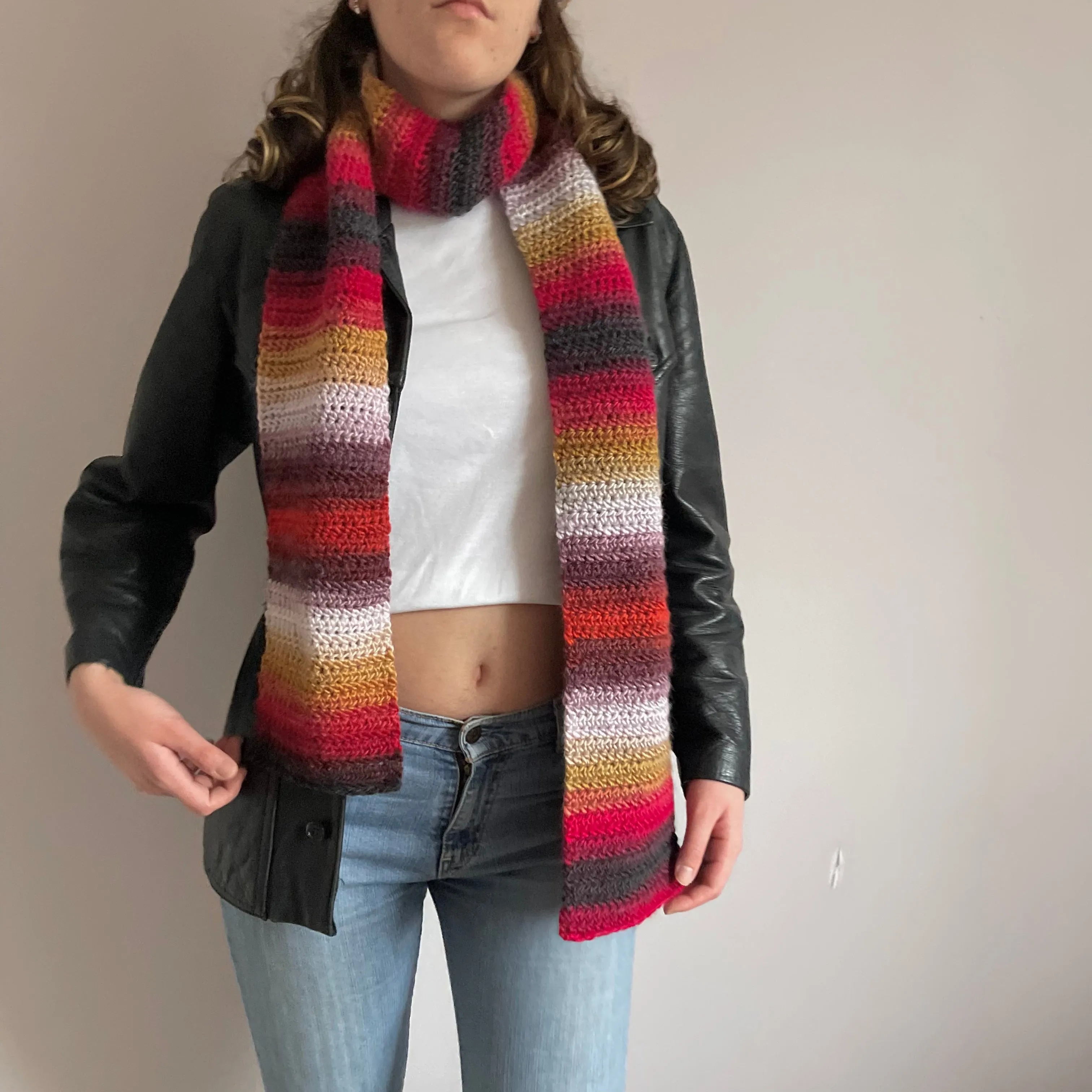 Handmade Fusion crochet scarf