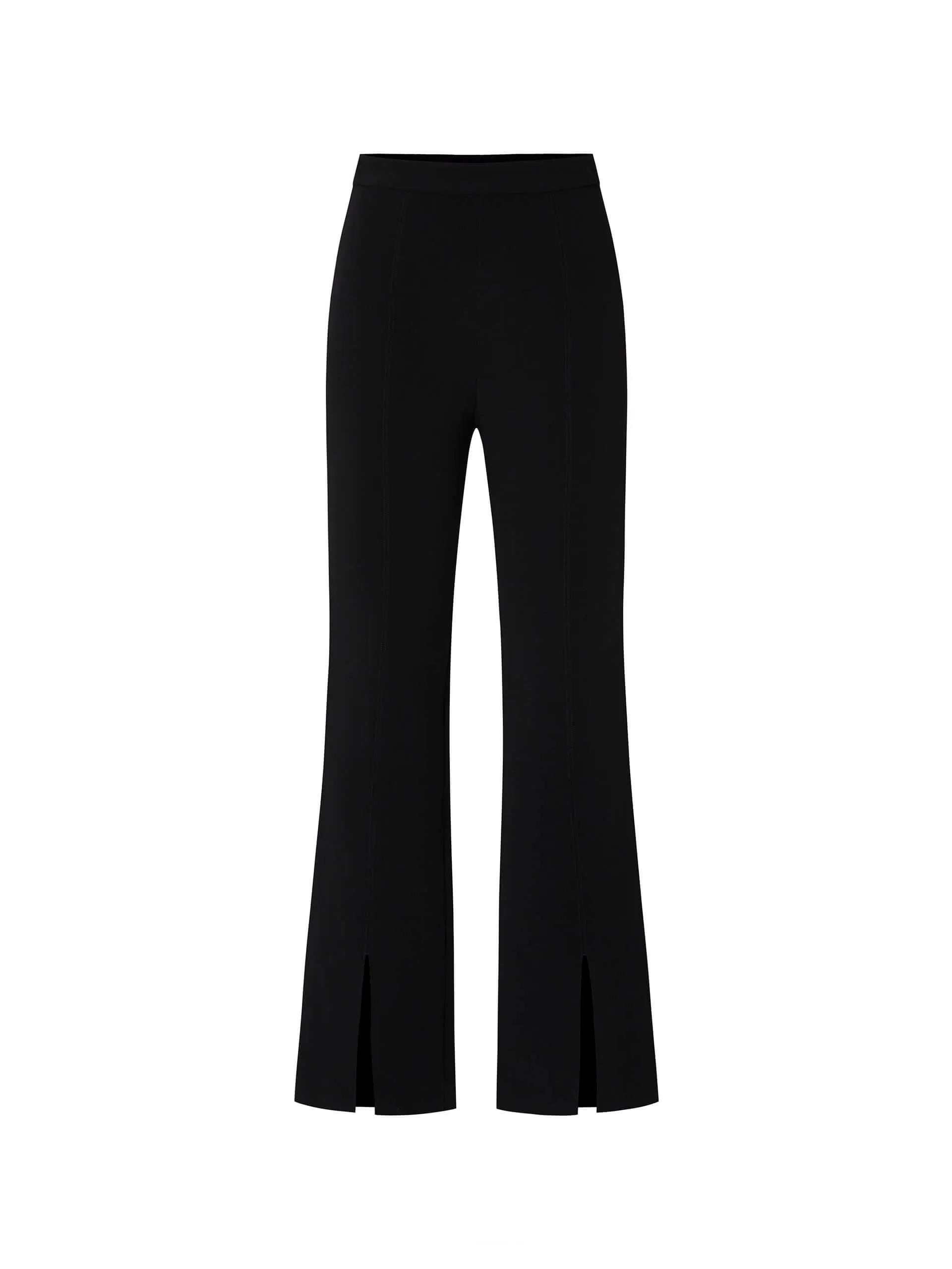 High Waist Slit Front Pants