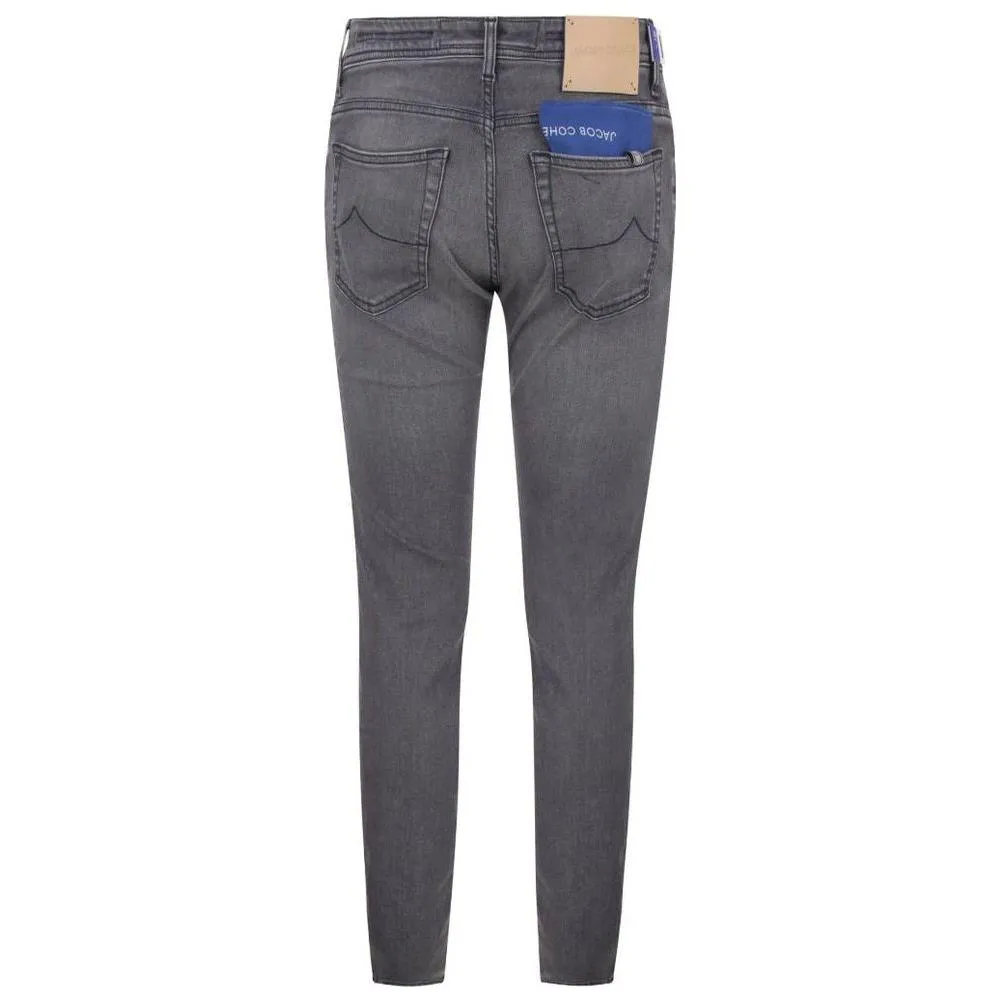 Jacob Cohen Gray Cotton Jeans & Pant